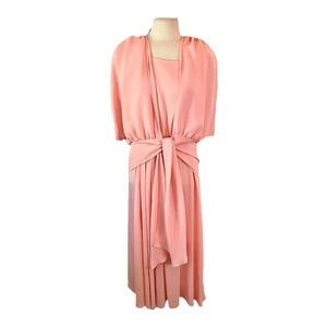 Y2k Grannycore Goth Fairy Dress After Dark Rose W/ Jacket Size 9-10‎ Midi